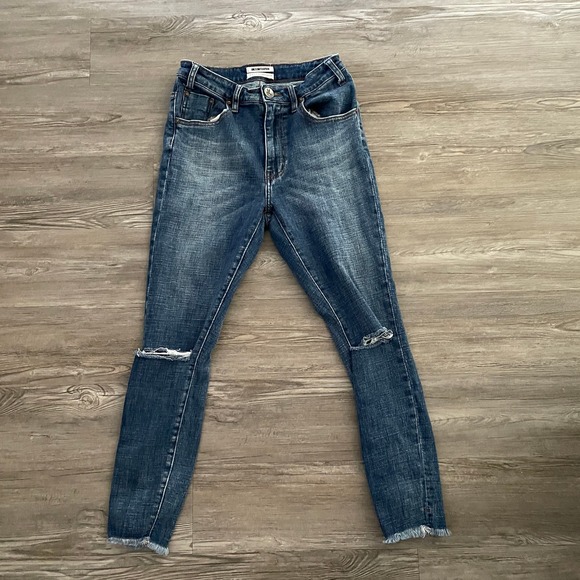 One Teaspoon High Waisted Freebird II Distressed Jeans - Picture 4 of 6